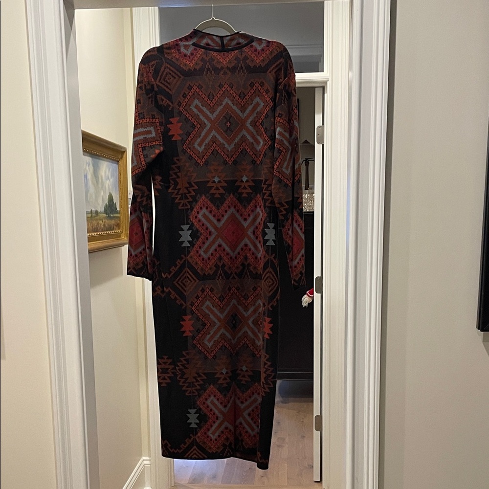 Peruvian Connection Geometric Patterned Long Swea… - image 7